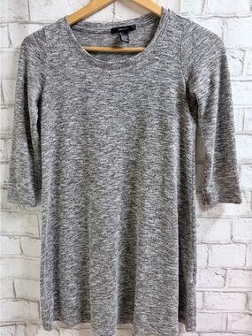 Forever 21 Gray Marled Knit Long Tunic